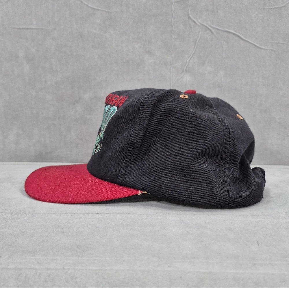 1994 Michigan 500 hat black red snap back embroidered International Speedway - Picture 2 of 12